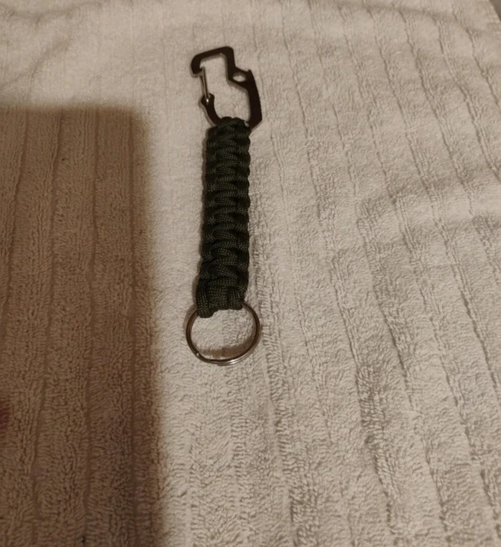 Men's GrayParacord And Larime Keychains Lot Of 2